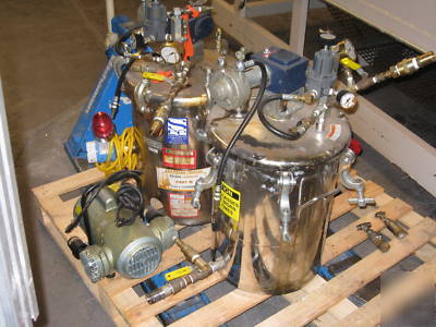 Sealant equipment pressure vacuum supply tanks epoxy