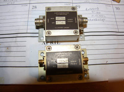 Q bit rf amplifier pair 