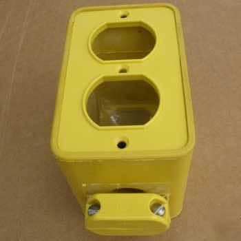 New daniel woodhead 3000 multiple outlet box cover plt 